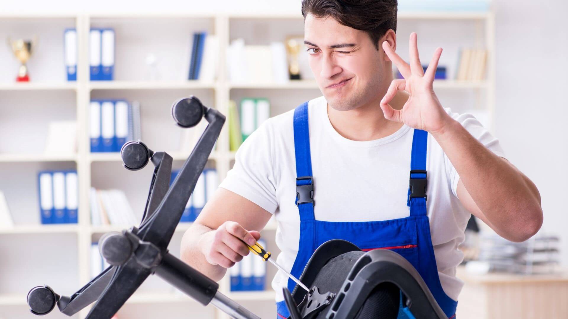 How to fix hydraulic desk chair