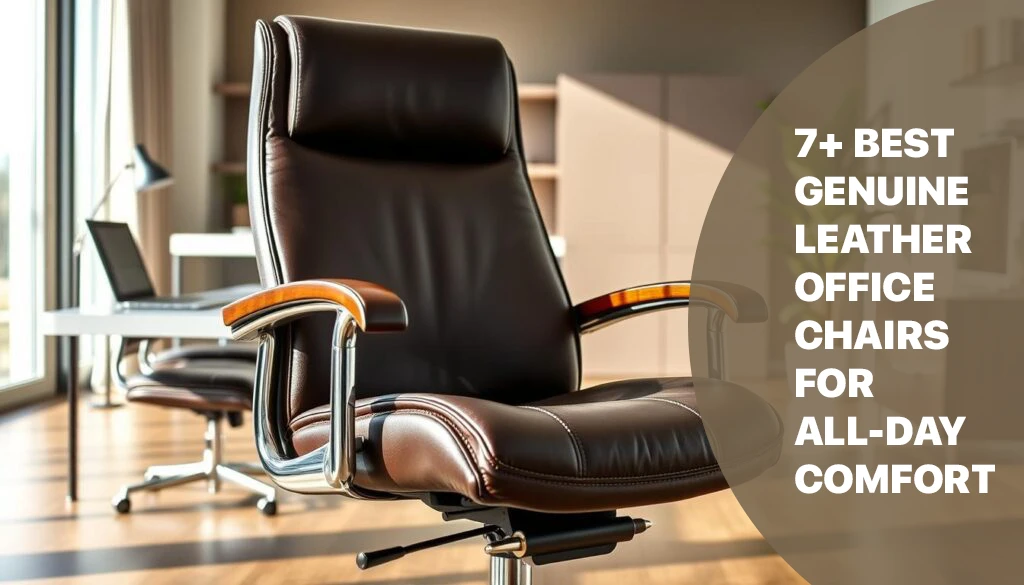 7+ Best Genuine Leather Office Chairs For All-Day Comfort