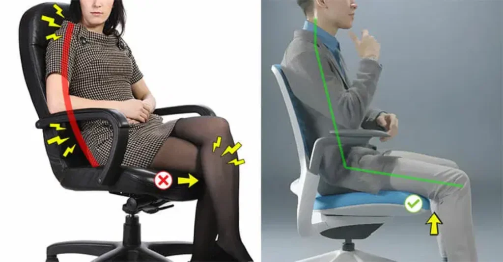 You should choose a chair with adjustable armrests for the most comfortable sitting position